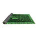 Sideview of Animal Emerald Green Traditional Rug, tr2367emgrn