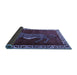 Sideview of Animal Blue Traditional Rug, tr2367blu