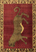 Animal Brown Traditional Rug, tr2367brn