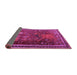 Sideview of Animal Purple Traditional Rug, tr2368pur