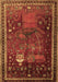 Animal Brown Traditional Rug, tr2368brn