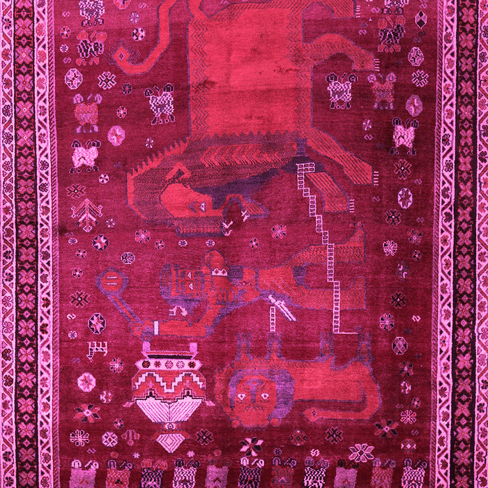 Animal Pink Traditional Rug, tr2368pnk