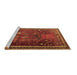 Sideview of Machine Washable Animal Brown Traditional Rug, wshtr2368brn