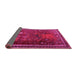 Sideview of Animal Pink Traditional Rug, tr2368pnk