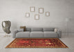 Machine Washable Animal Brown Traditional Rug in a Living Room,, wshtr2368brn