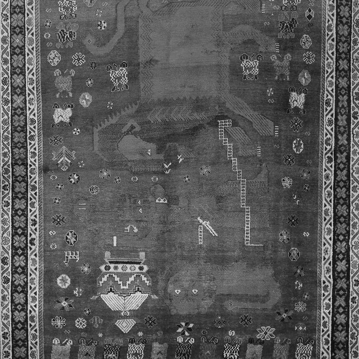 Animal Gray Traditional Rug, tr2368gry