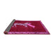 Sideview of Animal Pink Traditional Rug, tr2369pnk