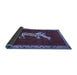 Sideview of Animal Blue Traditional Rug, tr2369blu