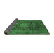 Sideview of Medallion Emerald Green Traditional Rug, tr236emgrn