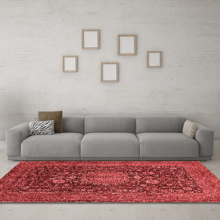 Traditional Red Washable Rugs