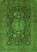 Medallion Green Traditional Rug, tr236grn