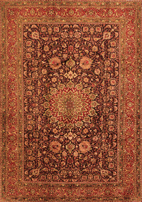 Medallion Orange Traditional Rug, tr236org