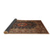 Sideview of Traditional Bronze Brown Medallion Rug, tr237