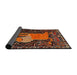 Sideview of Traditional Red Animal Rug, tr2370