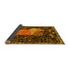 Sideview of Animal Yellow Traditional Rug, tr2370yw