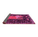 Sideview of Animal Pink Traditional Rug, tr2370pnk