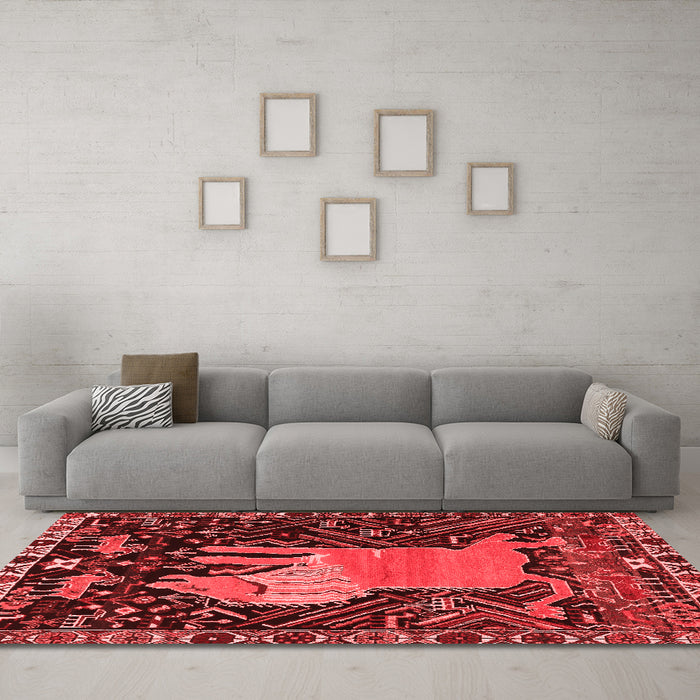 Traditional Red Washable Rugs