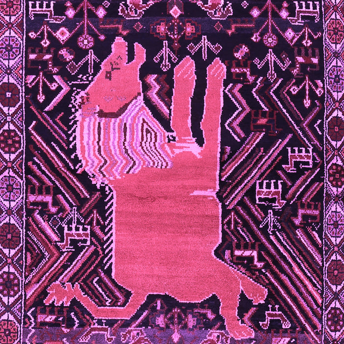 Machine Washable Animal Purple Traditional Area Rugs, wshtr2370pur