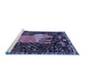 Sideview of Machine Washable Animal Blue Traditional Rug, wshtr2370blu