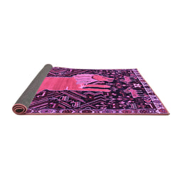 Sideview of Animal Purple Traditional Rug, tr2370pur