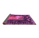 Sideview of Animal Purple Traditional Rug, tr2370pur