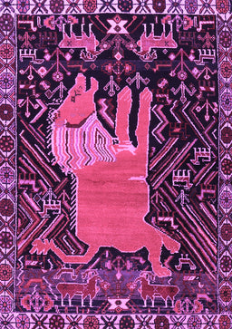 Animal Purple Traditional Rug, tr2370pur