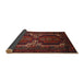 Sideview of Traditional Chestnut Brown Persian Rug, tr2371