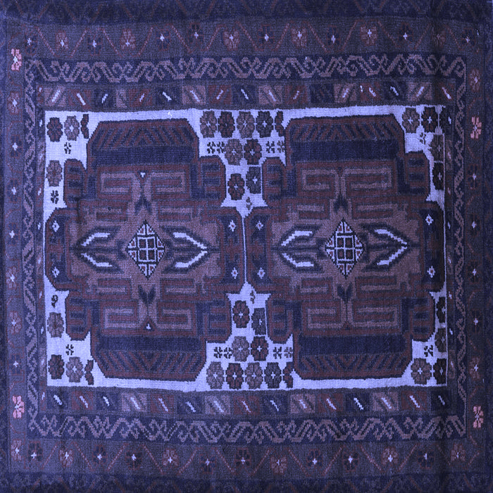 Serging Thickness of Persian Blue Traditional Rug, tr2371blu