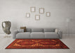 Machine Washable Persian Orange Traditional Area Rugs in a Living Room, wshtr2371org