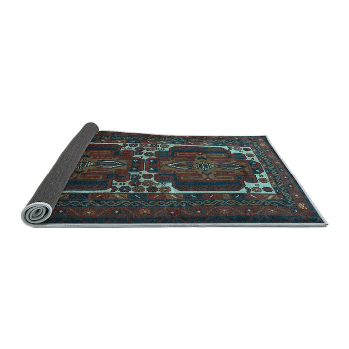 Sideview of Persian Light Blue Traditional Rug, tr2371lblu