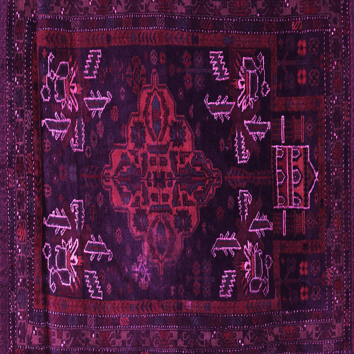 Square Machine Washable Persian Pink Traditional Rug, wshtr2372pnk
