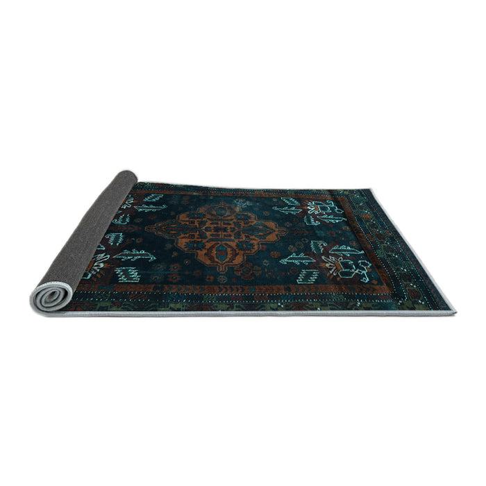 Sideview of Persian Light Blue Traditional Rug, tr2372lblu