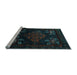 Sideview of Machine Washable Persian Light Blue Traditional Rug, wshtr2372lblu