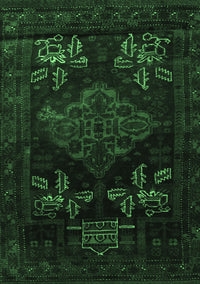 Persian Emerald Green Traditional Rug, tr2372emgrn