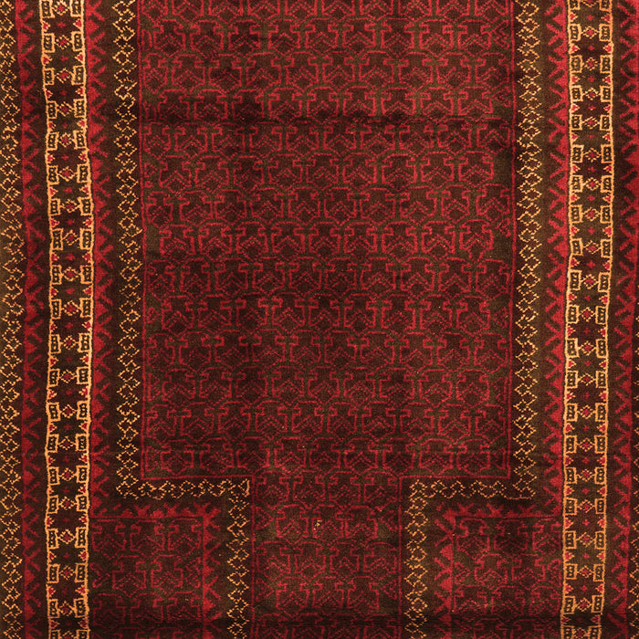 Serging Thickness of Machine Washable Persian Orange Traditional Area Rugs, wshtr2373org