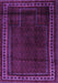 Machine Washable Persian Purple Traditional Area Rugs, wshtr2373pur