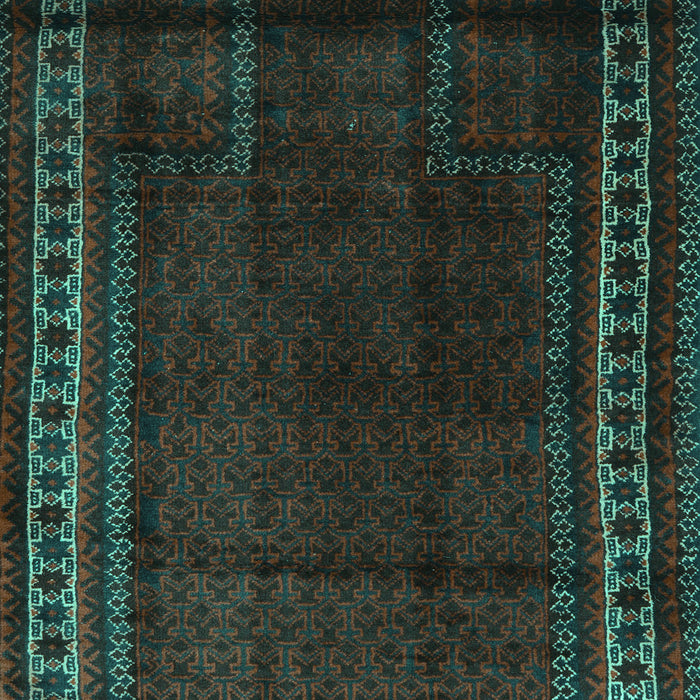 Machine Washable Persian Turquoise Traditional Area Rugs, wshtr2373turq