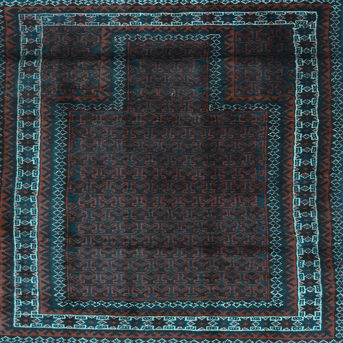 Square Persian Light Blue Traditional Rug, tr2373lblu