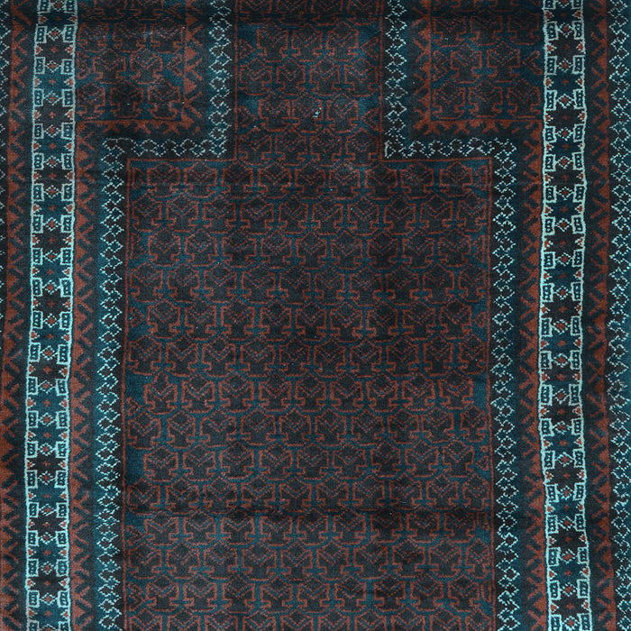 Machine Washable Persian Light Blue Traditional Rug, wshtr2373lblu