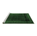 Sideview of Machine Washable Persian Emerald Green Traditional Area Rugs, wshtr2373emgrn