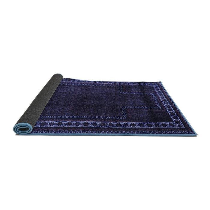 Sideview of Persian Blue Traditional Rug, tr2373blu