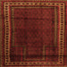 Serging Thickness of Persian Orange Traditional Rug, tr2373org