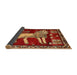 Sideview of Traditional Red Animal Rug, tr2374