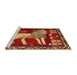 Sideview of Machine Washable Traditional Red Rug, wshtr2374