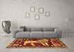 Machine Washable Animal Brown Traditional Rug in a Living Room,, wshtr2374brn