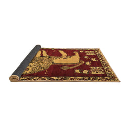 Sideview of Animal Brown Traditional Rug, tr2374brn