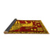 Sideview of Animal Yellow Traditional Rug, tr2374yw