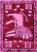 Animal Pink Traditional Rug, tr2374pnk