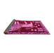 Sideview of Animal Pink Traditional Rug, tr2374pnk