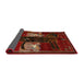 Sideview of Traditional Dark Sienna Brown Animal Rug, tr2375